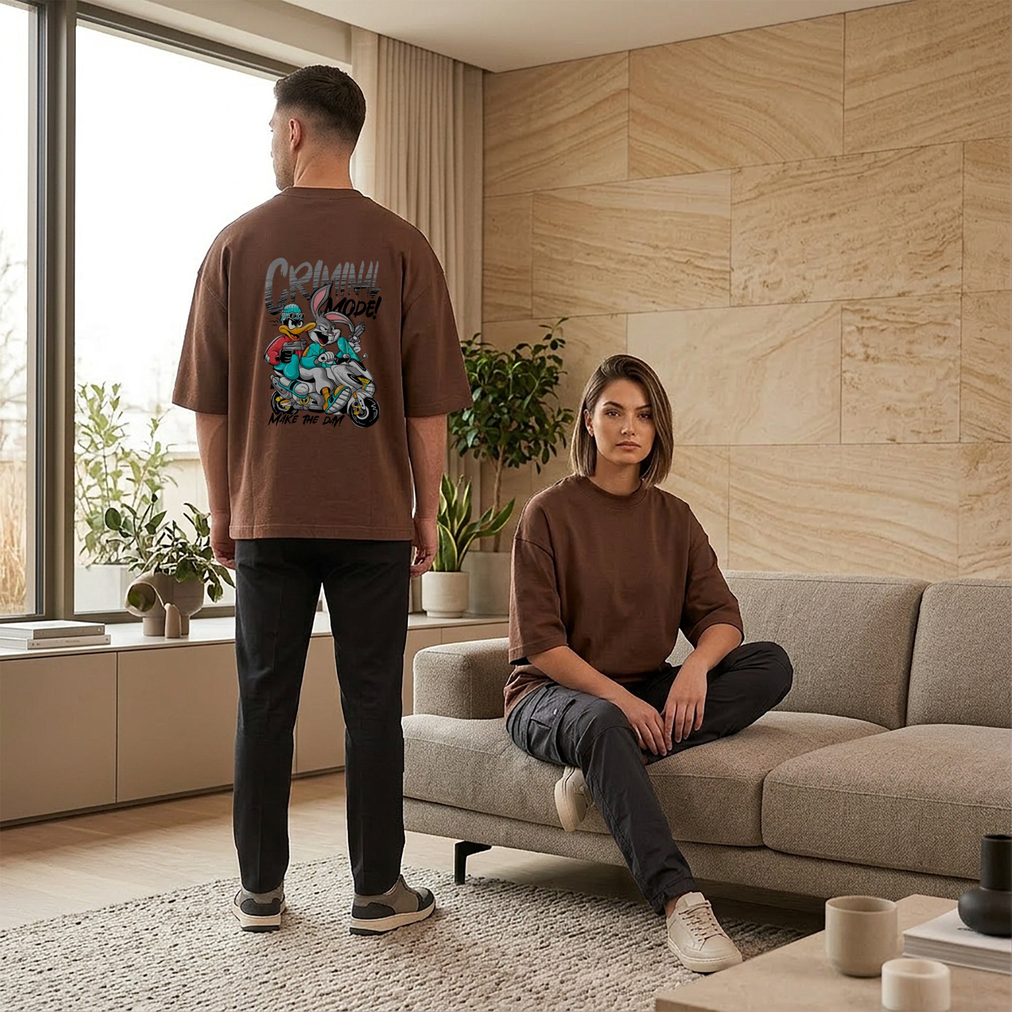 T-shirt Oversize Criminal Moons - NAJ Life