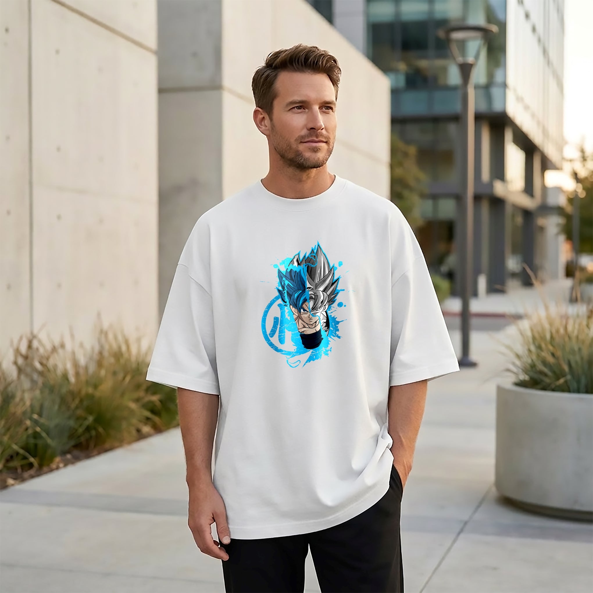 T-shirt oversize anime Goku | NAJ LIFE