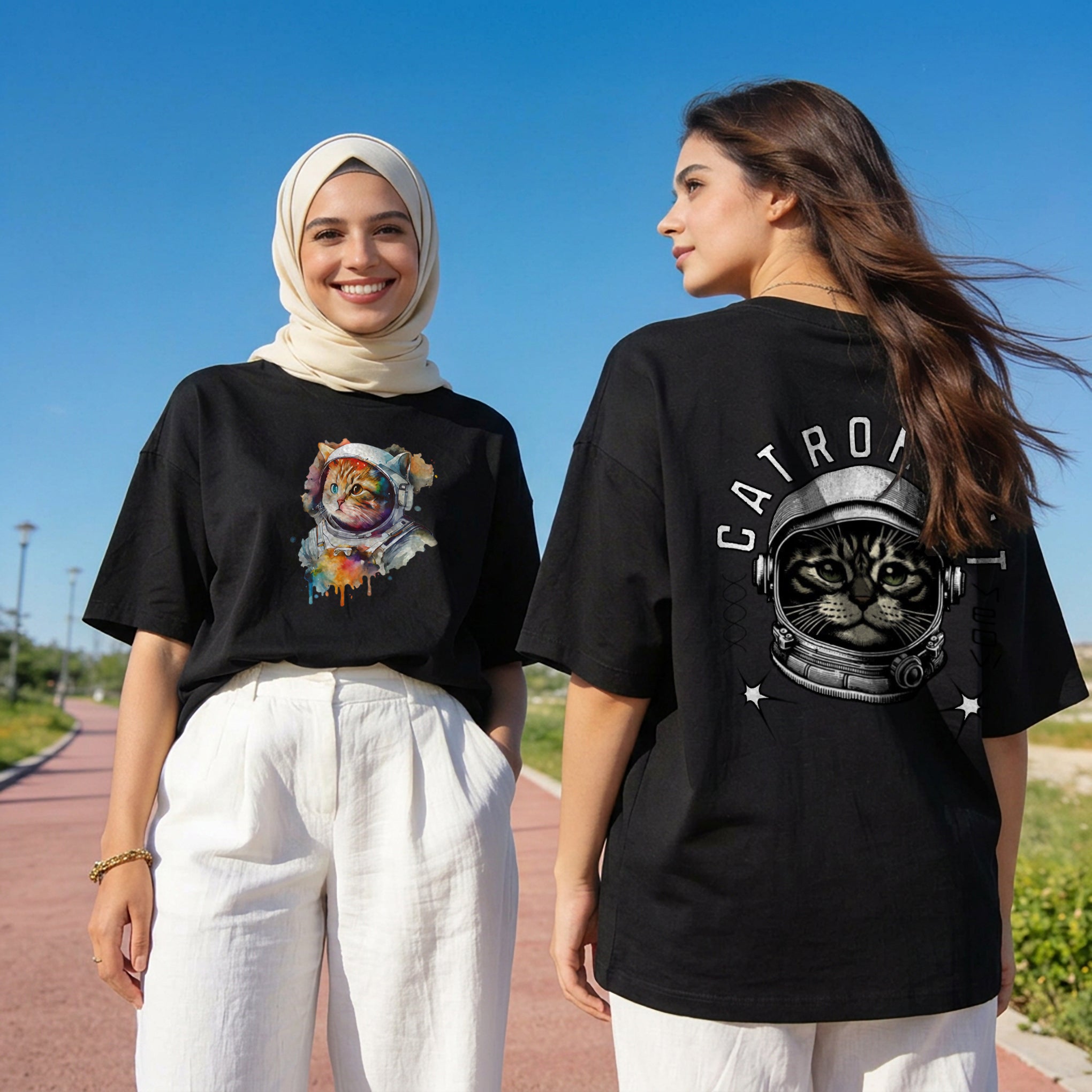 T-shirt oversize Cat | NAJ life