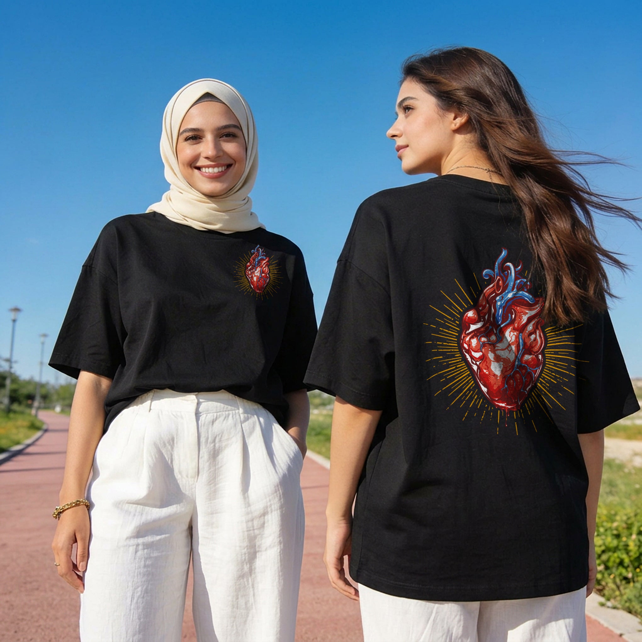 T-shirt oversize Coeur