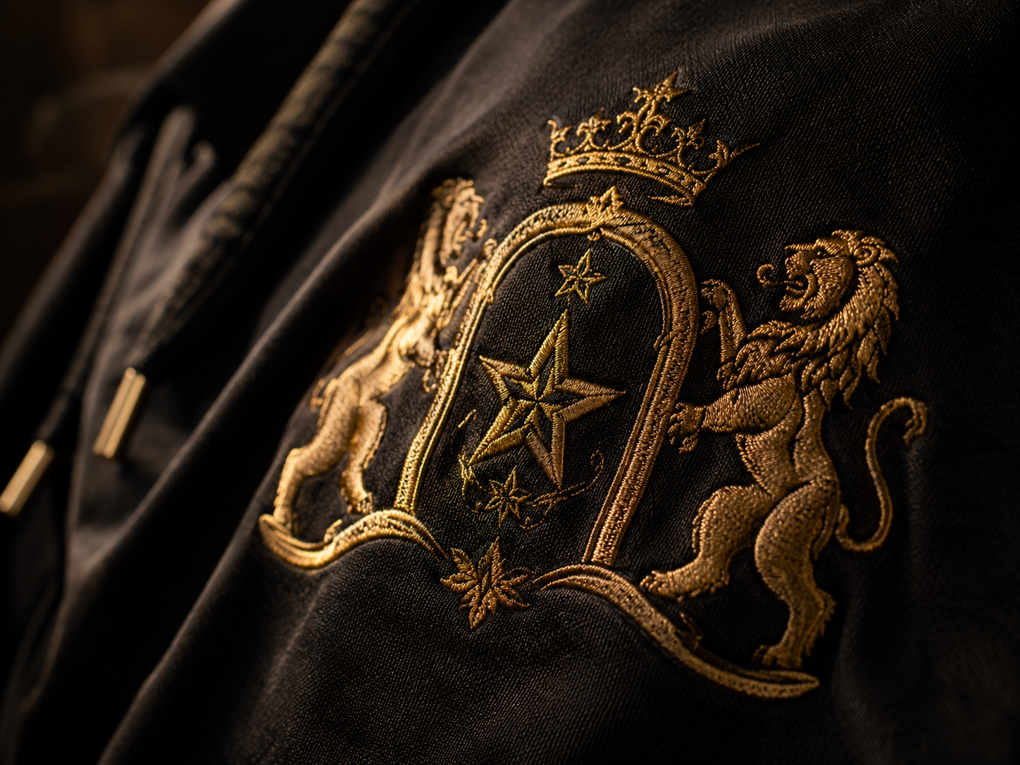 Détail blason NAJlife brodé.